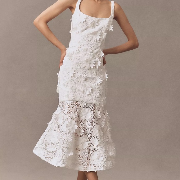 chinese dress ladies Stephanie Dress, in 3D Floral Embroidery, Size: 2XL main image 0
